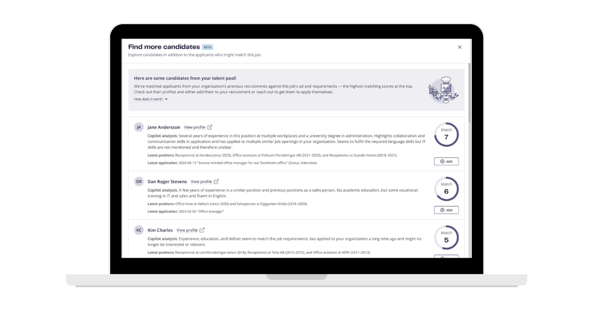 candidate finder_matcher